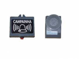 CAMPAINHA SEM FIO RS COR CINZA