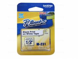 FITA ETIQUETADORA BROTHER PT-65/80 12MM BR   M-231
