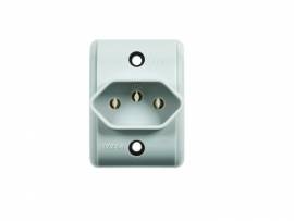 TOMADA PEZZI SOBREPOR 2P+T 10A PB CZ         146-3