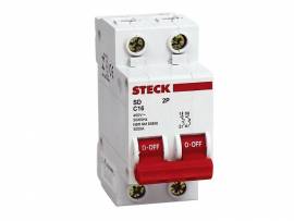 DISJUNTOR BIF. STECK DIN  16A 3KA C       SDD62C16