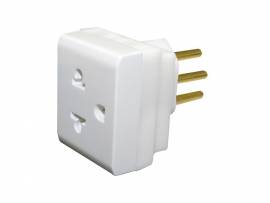 ADAPTADOR PIAL 2P+T P/3P PB BRANCO          690660