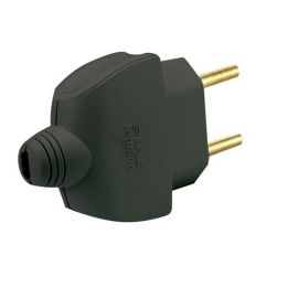 PLUG PIAL MACHO 2P   10A PB PRETO MONOBLOCO 615810