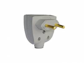 PLUG PIAL MACHO 2P   10A PB CINZA SAIDA LA. 615870
