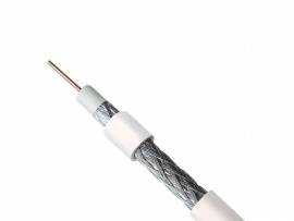 CABO COAXIAL BRANCO RGC-6  75 OHMS MALHA 90