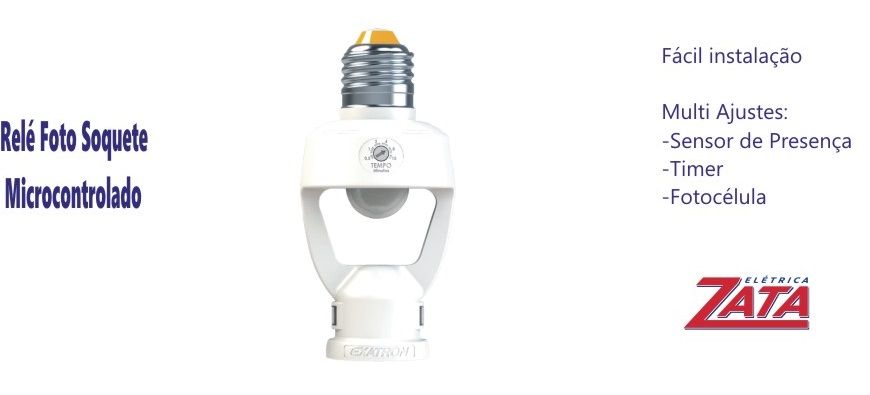 Rel&eacute; Foto Soquete Microcontrolado