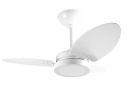 VENTILADOR TRON VENTURA LED BR 3 PAS BRANCA 130W