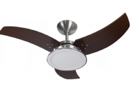 VENTILADOR TRON VENOM LED ALUMINIO 3 PAS TABACO