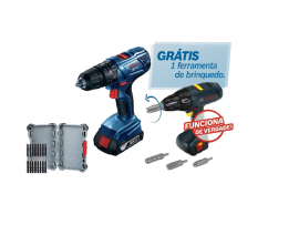 KIT BOSCH PROMOCAO PARAF.GSB180LI + KIT BIT IMPACT