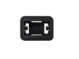 CAIXA DE SOBREPOR PEZZI 1 MOD PRETO        50910-2
