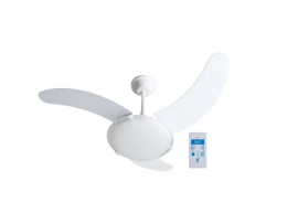 VENTILADOR TRON AURA BR 3PAS C/LUSTRE CTRL REMOTO