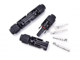 CONECTOR FOTOVOLTAICO MC4 1000VCC IP67 1 VIA   PAR