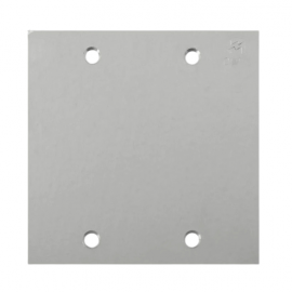 PLACA OLIVO PISO INOX 4X4 CEGA               PLL77