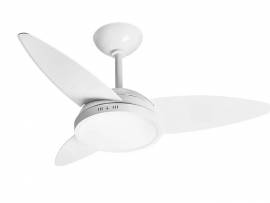 VENTILADOR TRON LYKAN LED 3 PAS BRANCO 220V