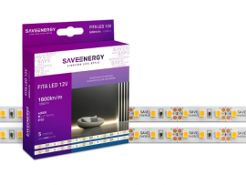 FITA LED 12V 18W/M SAVE ENERGY 4000K 5MTS IP20
