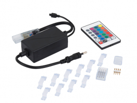 KIT CONTROLE REMOT/DRIV P/ FITA LED RGB GAYA 220V