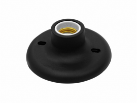 RECEPTACULO TASCHIBRA PLAFON PVC E-27 RED. PRETO