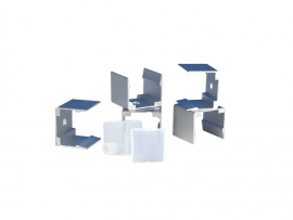 KIT DE INSTALACAO PERFIL FLEX BLUMENAU 10 SUP E 2 TAMPAS