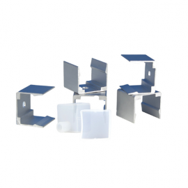 KIT DE INSTALACAO PERFIL FLEX BLUMENAU 10 SUP E 2 TAMPAS