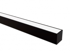 PERFIL TASCHIBRA LED SPIRE 35 SOB. PRETO 3M