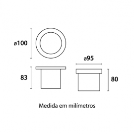 EMBUTIDO SOLO ALUM. LED 5W INOX 3000K