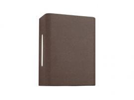 ARANDELA BLUMENAU FUSSEN 2 ALETAS MARROM GOLD