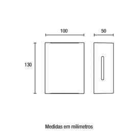 ARANDELA BLUMENAU FUSSEN 2 ALETAS PRETO