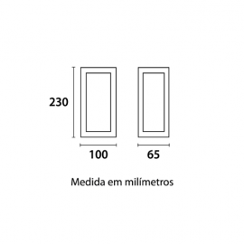 ARANDELA NORDECOR KORI E27 DOURADO