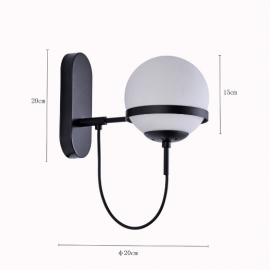ARANDELA NORDECOR KORI E27 PRETO