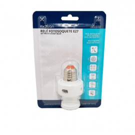 RELE FOTOSOQUETE EXATRON C/TIMER 100W E-27FTS0MPXC