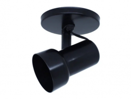 SPOT BULBO 1 X E27 PRETO PLENO REUE