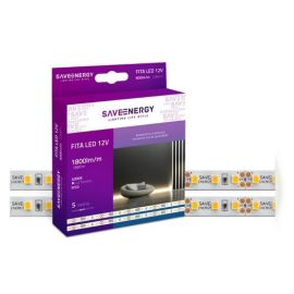 FITA LED 12V 18W/M SAVE ENERGY 3000K 5MTS IP20