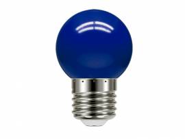 LAMPADA LED BOLINHA TASCHIBRA 1W E27          AZUL