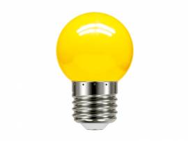 LAMPADA LED BOLINHA TASCHIBRA 1W E27      AMARELA