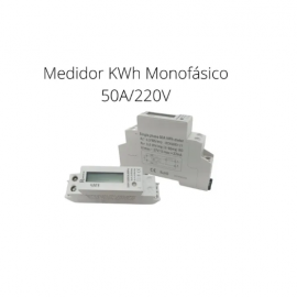MEDIDOR MONOFASICO ELETR. 50A P/TRILHO ROHDINA