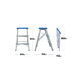ESCADA BANCO ALUMINIO 3 DEGRAUS             968631