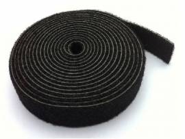 VELCRO DUPLA FACE SLIM PRETO ROLO 3MTS