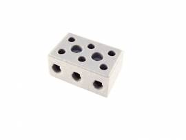 CONECTOR DECORLUX PORCELANA TRIPOLAR 68A   CP1633B