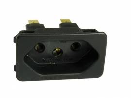 TOMADA MAR-GIRIUS 2P+T 10A PAINEL PRETO TPA2-3 E3F10A